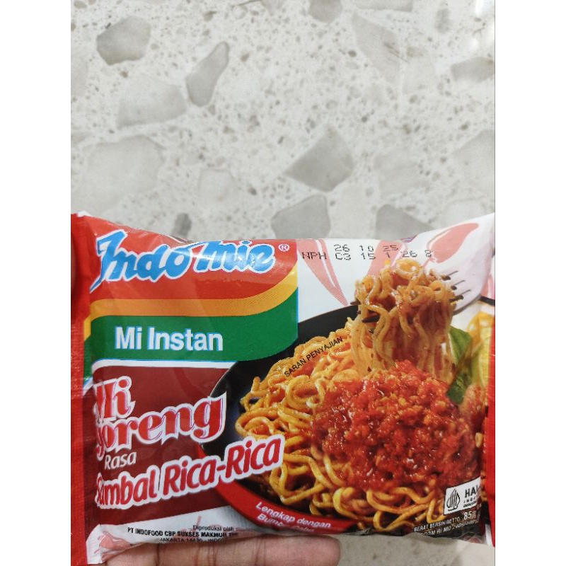 

Indomie Mie Goreng Sambal Rica-rica Kemasan 85 Gram