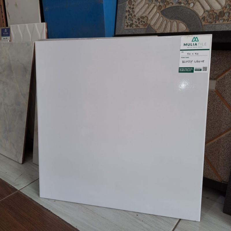 KERAMIK 50x50 Mulia Glossy White