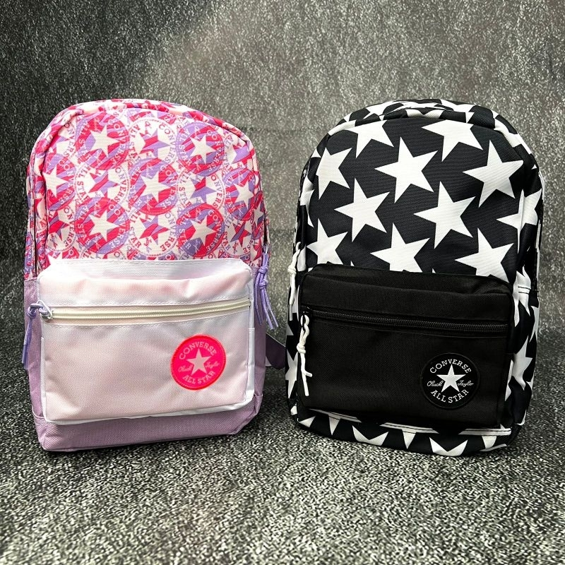 TAS BACKPACK RANSEL CONVERSE ALL STAR PINK PURPLE FULLTAG TAS DISTRO TAS SEKOLAH TAS PRIA DAN WANITA