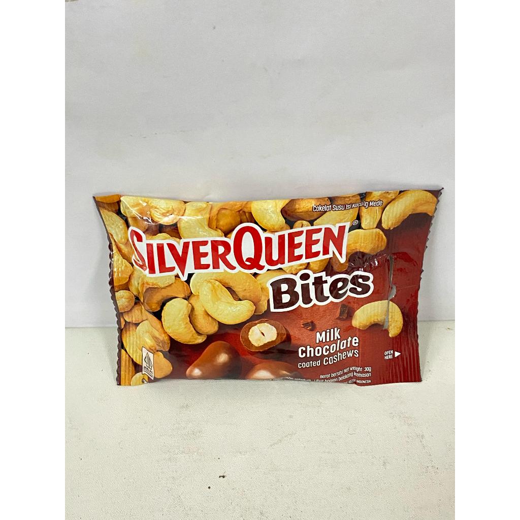 

SILVERQUEEN BITES MILK CHOCOLATE COATED CASHEWS30G