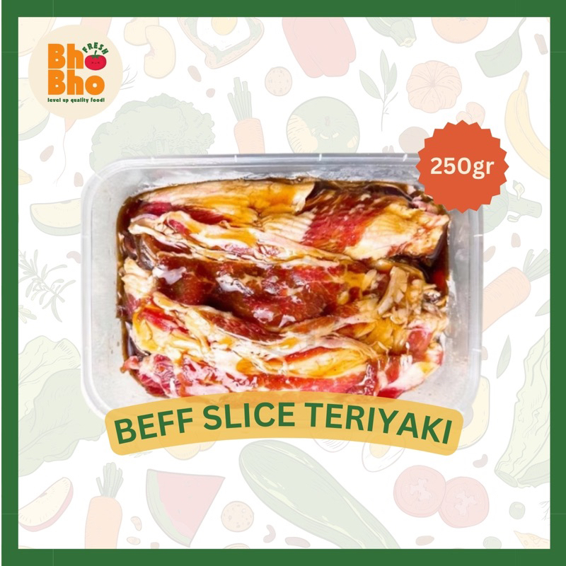 

Beef Slice Marinasi - 250gr Daging Sapi Bumbu Teriyaki
