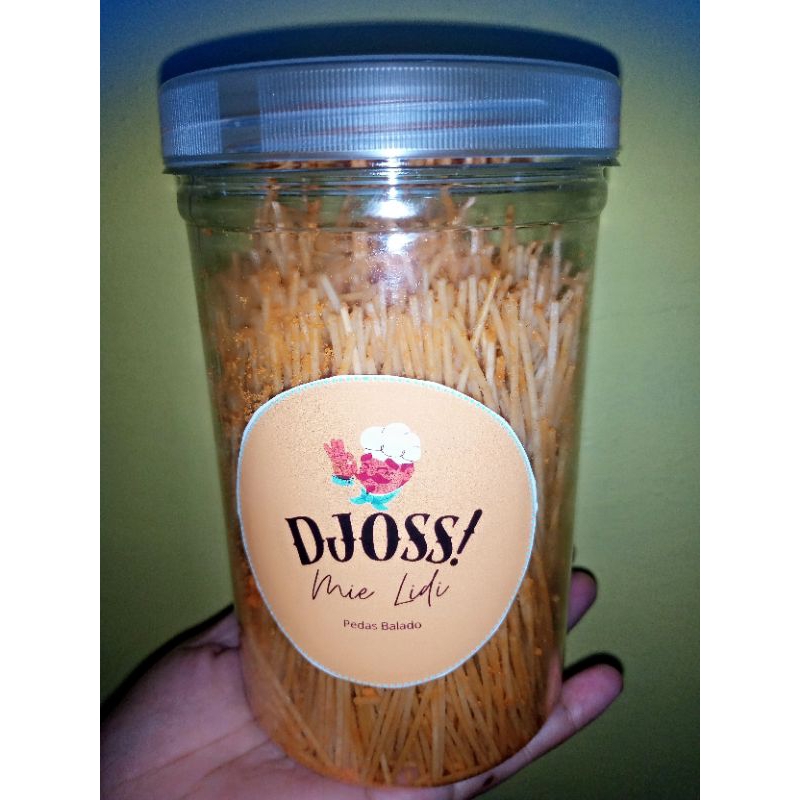 Mie Lidi Toples 1000ml Mie Lidi Pedas Balado Biting Bitingan