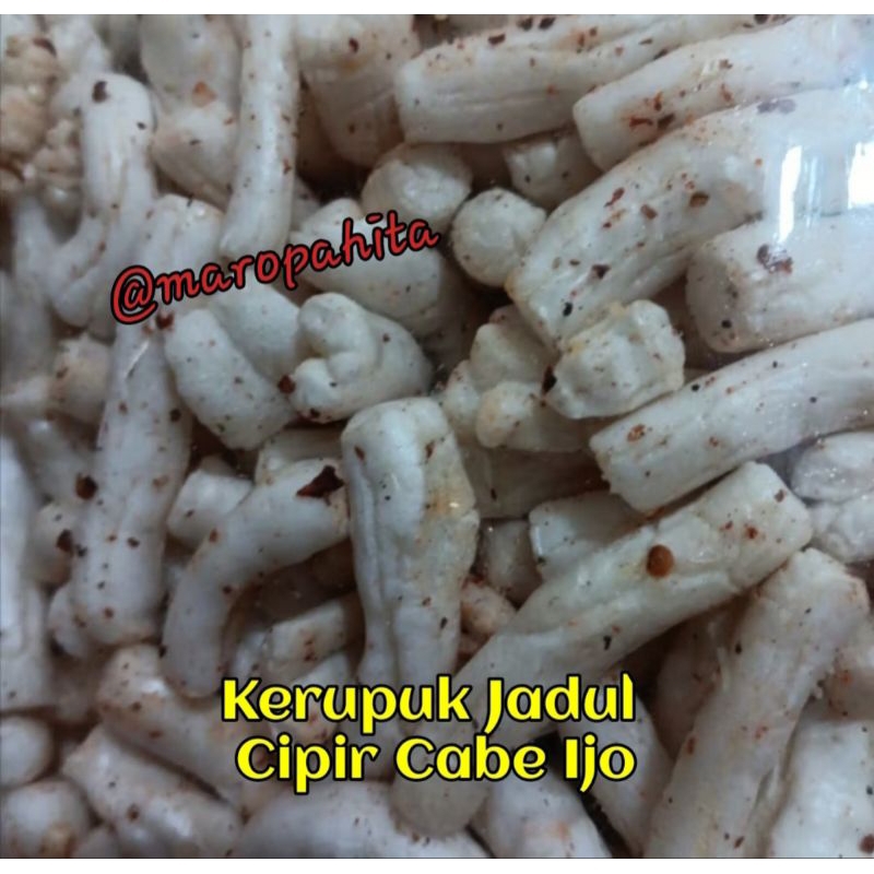 

Kerupuk Cipir Cabe Ijo Pedas Cemilan Jadul Kerupuk Pedas