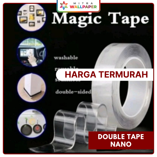 

Nano Double Tape Bening Kuat Serbaguna Lem Double Tape Nano Transparant Super Kuat