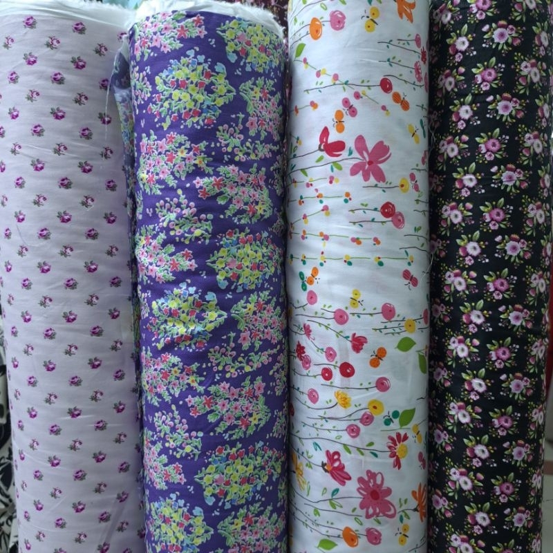 (COD) kain katun Jepang tokai senko premium/katun mewah buat dress, gamis, mukena, seprei, dll