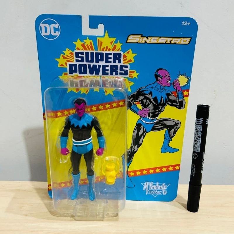 mainan action figure Sinestro super powersDC Super Powers 4.5" Figureartikulasi bahan pvcoriginal
de