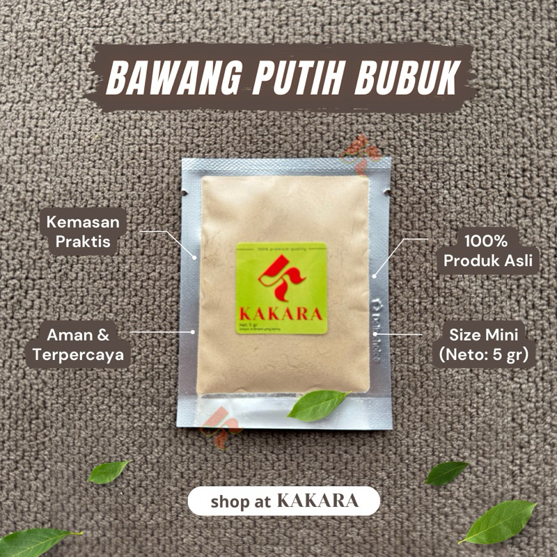 

KAKARA - Bawang Putih Bubuk 5 gram bumbu dapur rempah mini kemasan sachet