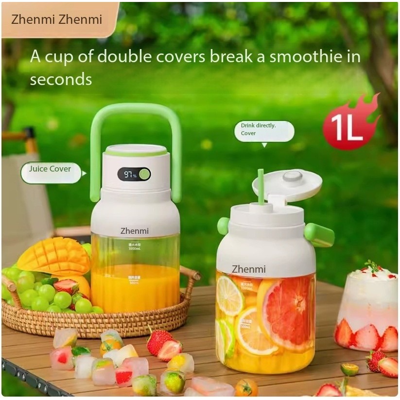 Blender Zhenmi 1000ml Portable / Blender Buah Elektrik / Blender Portable / Blender Jus