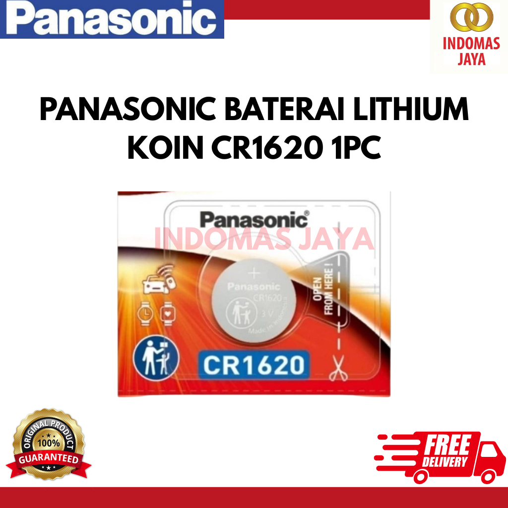 [ORIGINAL] Baterai Panasonic CR1620 Lithium Battery 3 Volt / Batrai Panasonic CR1620 3V / CR 1620