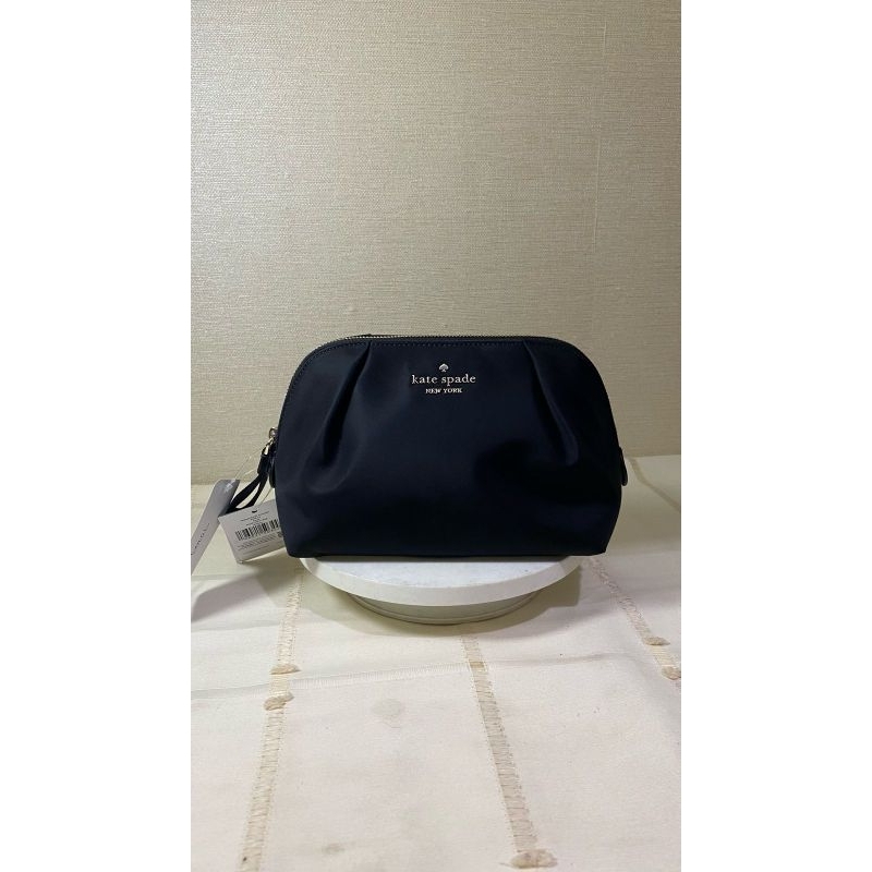 Kate spade chelsea nylon cosmetic bag black