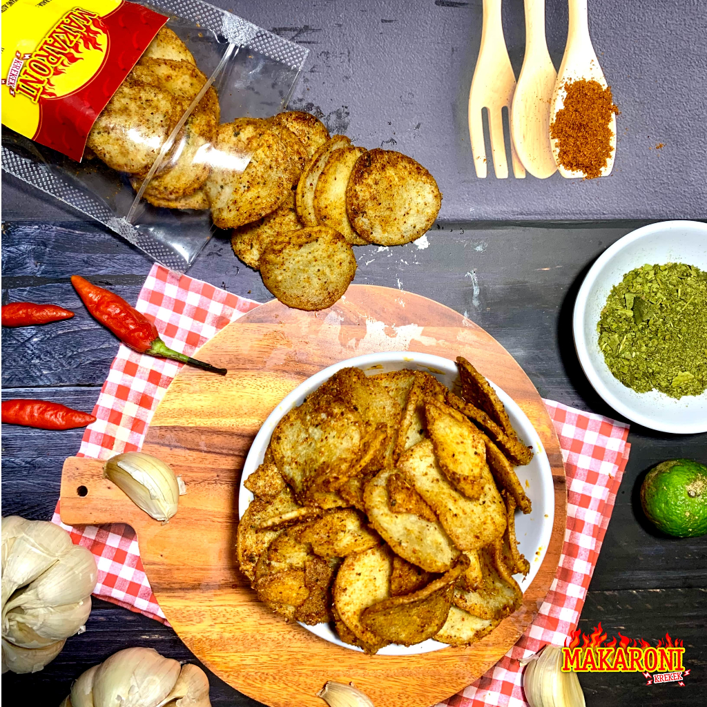 

Moring Krekek - Pedas Bawang Asin dan Pedas Daun Jeruk - 80gr, 200gr & 500gr