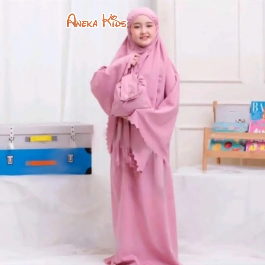 Mukenah Anak / Mukenah Polos untuk Anak-Anak
