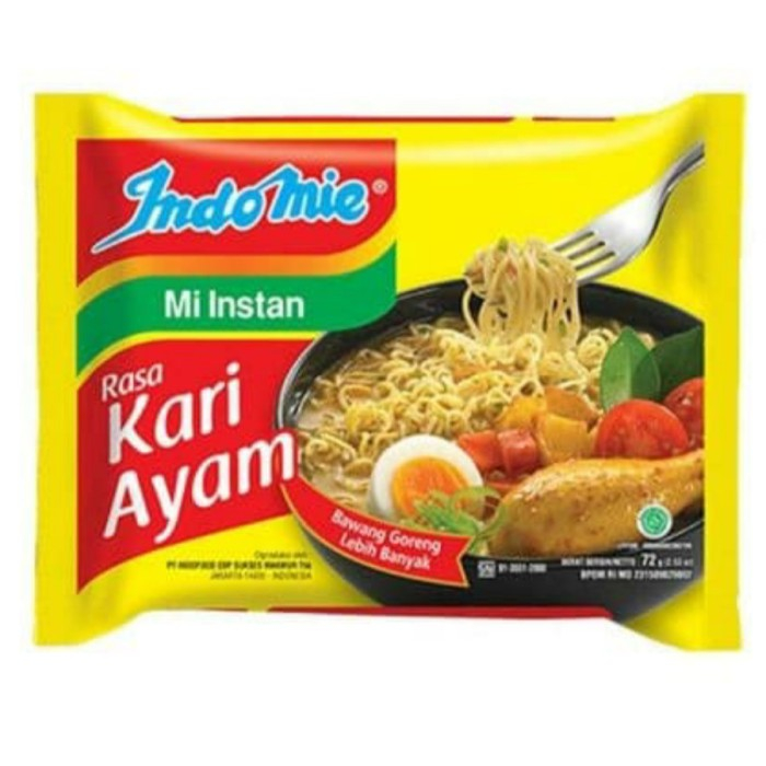 

INDOMIE MIE INSTANT KARI AYAM PCK 72g