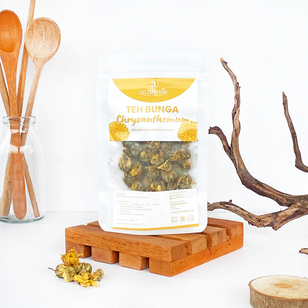 

ALAMEE Teh Bunga Chrysanthemum Tea Krisan Emas Golden Crysant Herbal Organik Alami Crysanthemum 5gr