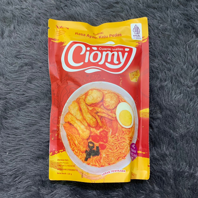 

CIOMY Cuanki Instan 80gr Ayam Pedas, Ayam Keju Pedas