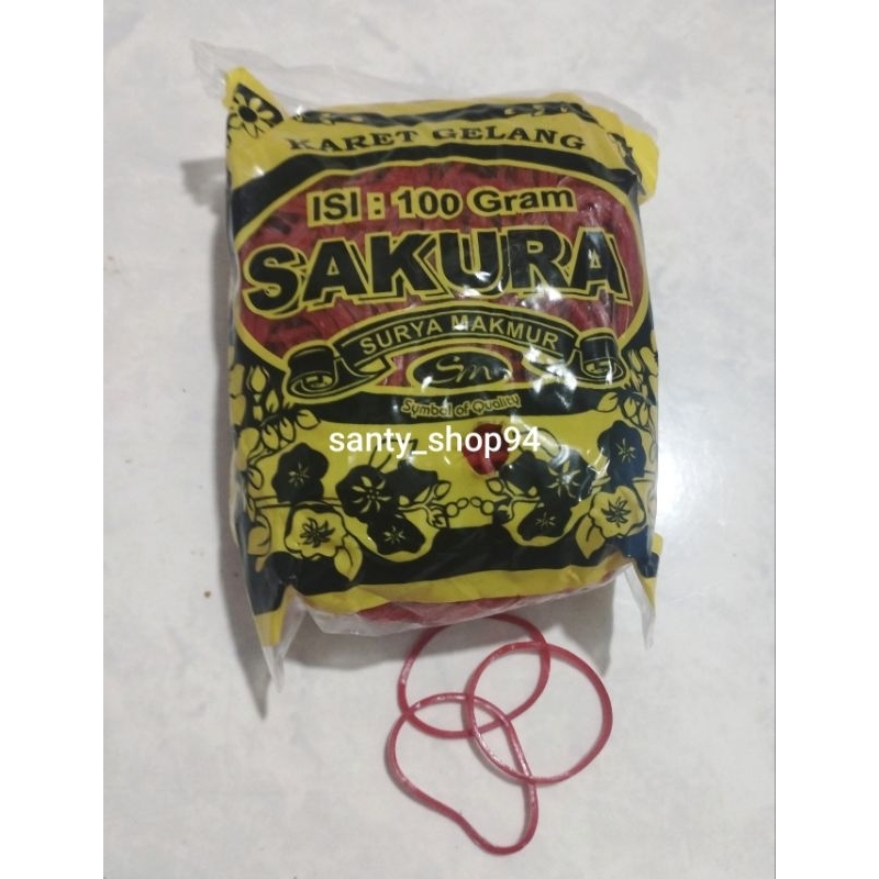 

karet sakura merah original isi 1000gram(10 pak kecil)