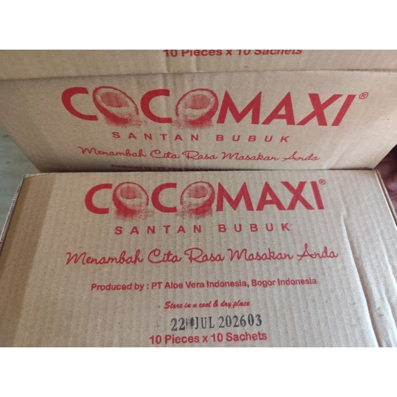 

Cocomaxi santan bubuk 1 renteng isi 10pcs/sachet.