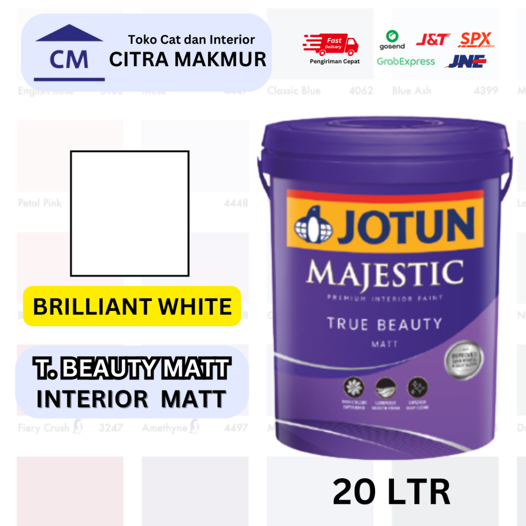 JOTUN Majestic TRUE BEAUTY MATT | Brilliant White 20 Ltr