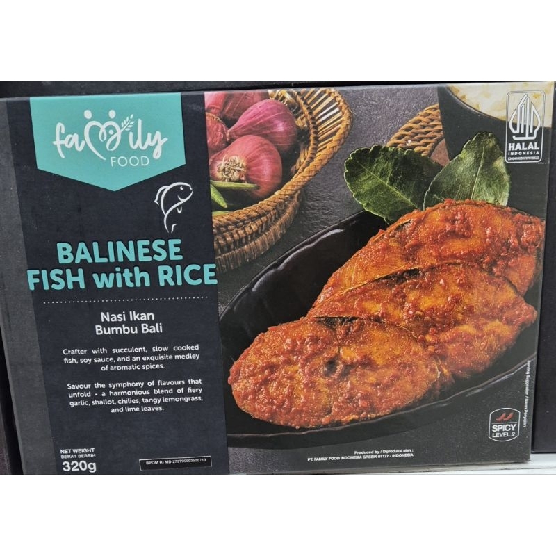 

Nasi Ikan Bumbu Bali FAMILY FOOD Balinese Fish With Rice 320g - HK.