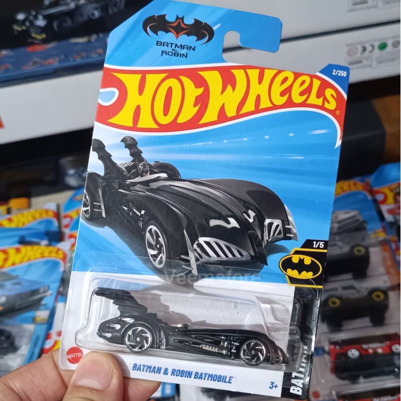 Hotwheels Batman and Robin Batmobile [Original Mattel] SNI