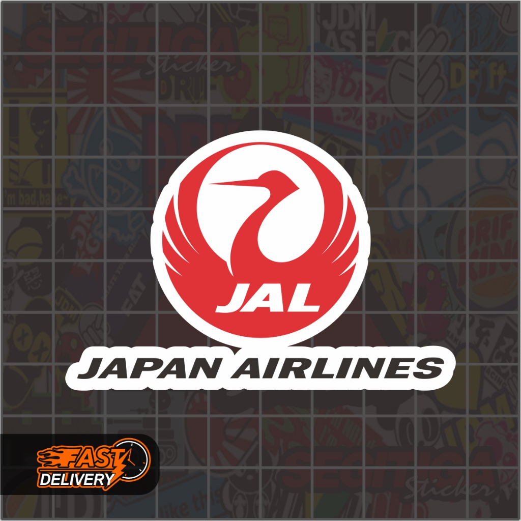 

Sticker Japan Air Lines Ukuran 7.5 x 5 Cm