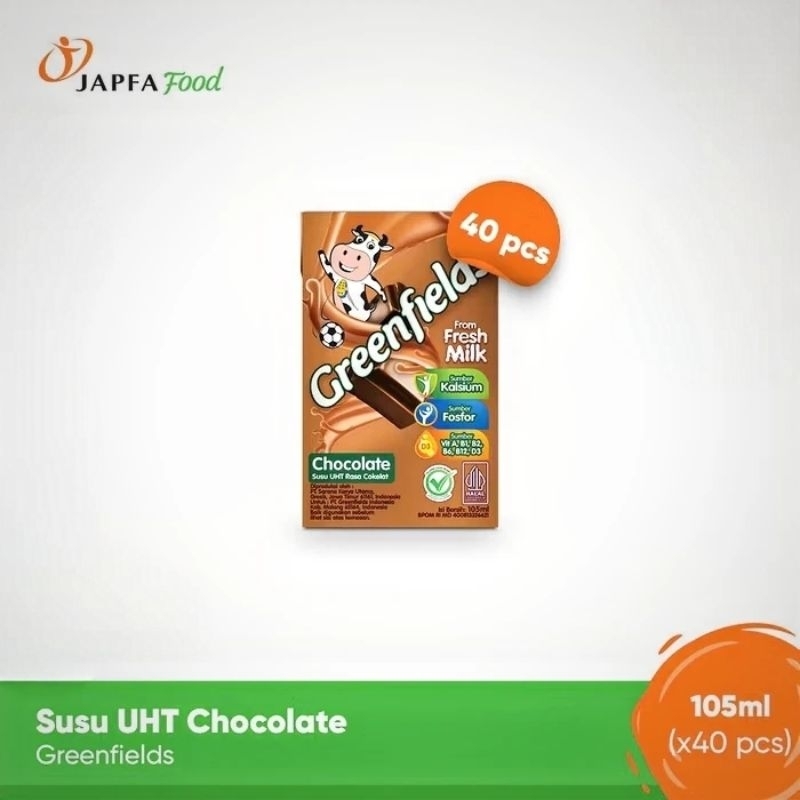 

[1 karton isi 40×105ml] Greenfields Susu UHT Full Cream 100% Fresh Milk dari Greenfields Farm