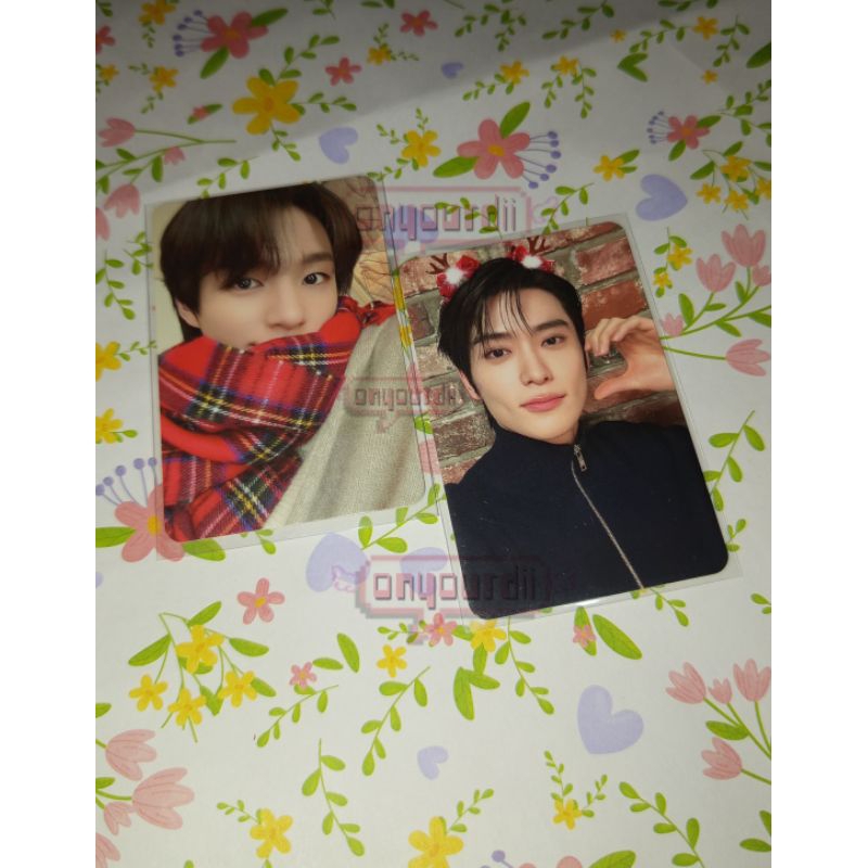 ready pc photocard JENO JAEHYUN PINK CHRISTMAS PINK XMAS NCT 127 NCT DREAM JENO SELIMUT JAEHYUN LOVE