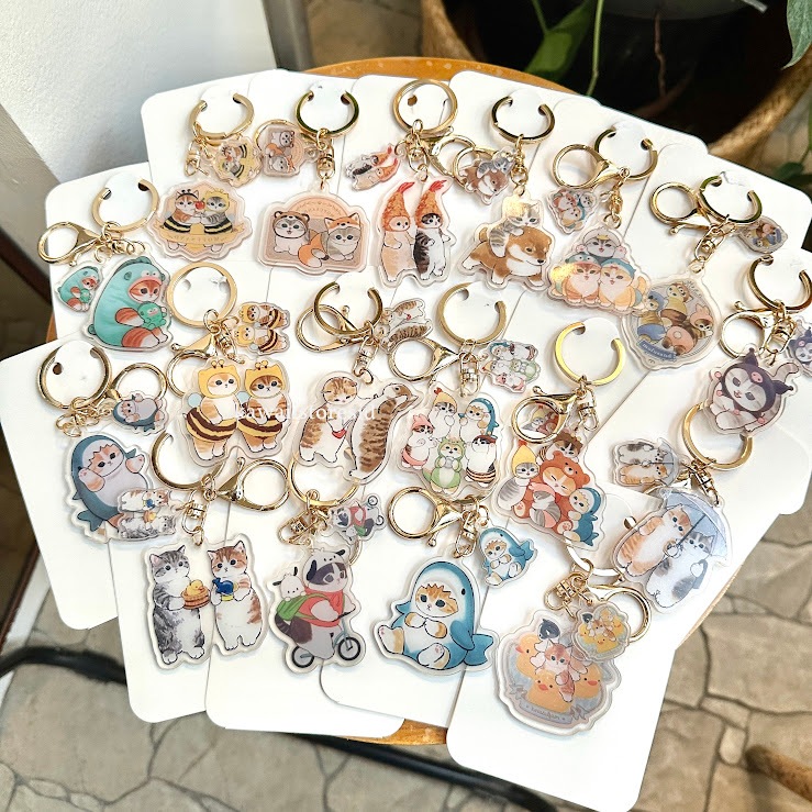 Gantungan Kunci Keychain Ganci Mofusand Hiu Mofusand Shiba Mofusand Tempura Kiki Spirited Away Chika