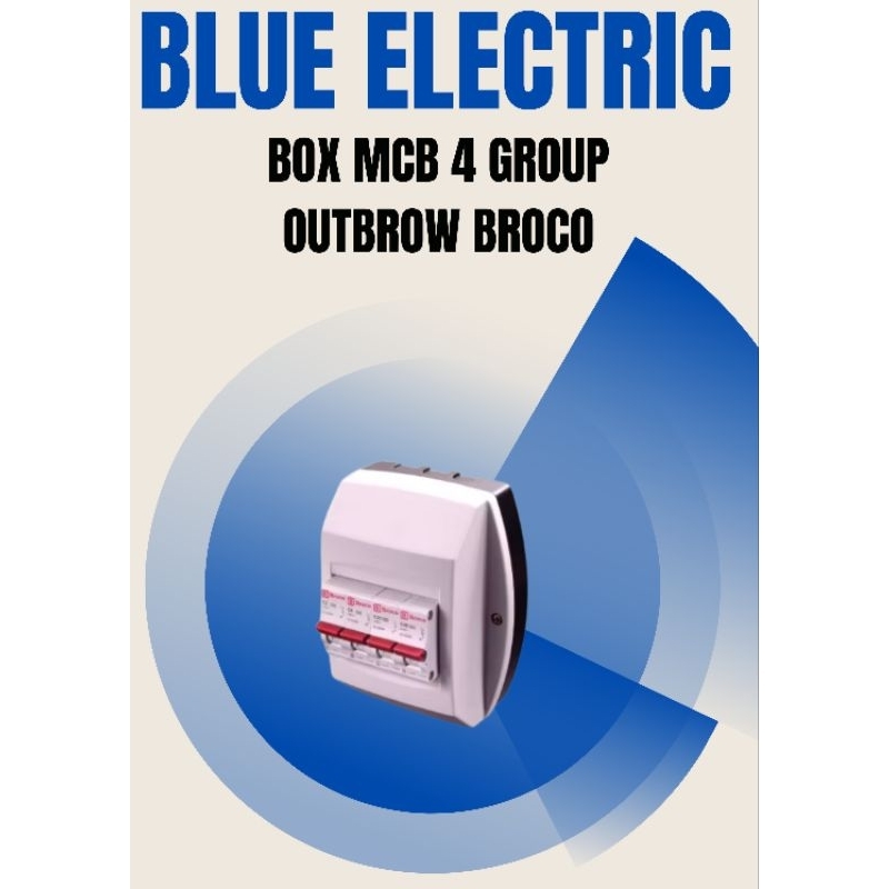 Broco Electrical 17204 Box MCB 4 Group Outbow