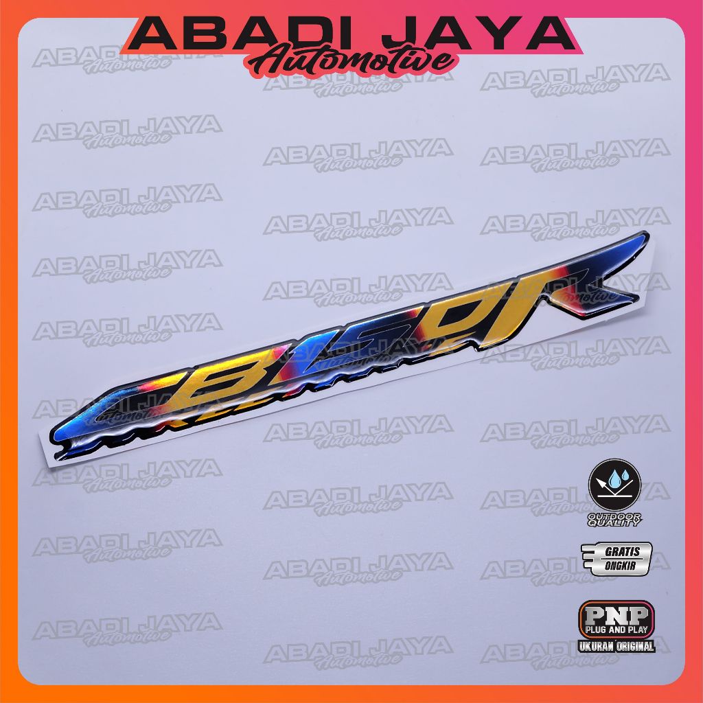 Emblem honda cb150r / emblem timbul honda cb150 / emblem titanium honda cb150r / emblem honda cb150 