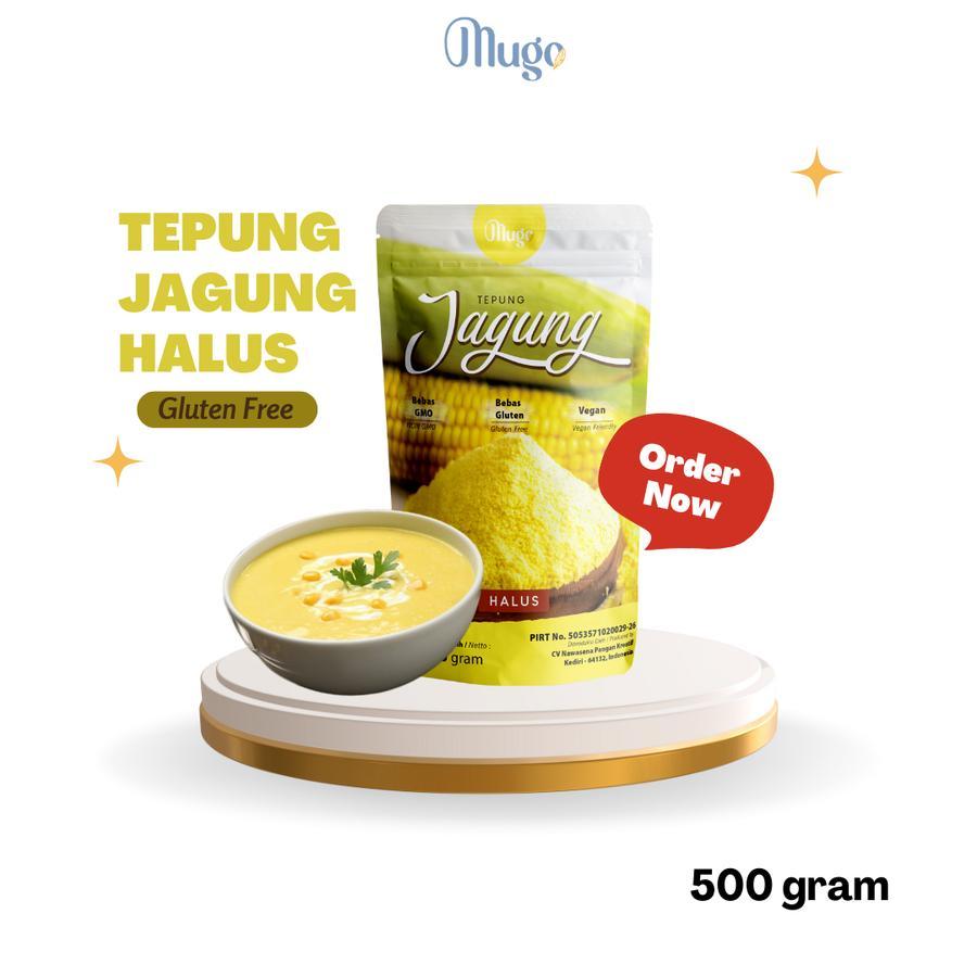 

Mugo Tepung Jagung (polenta coarse) 500gr Ekonomis Non GMO Lokal