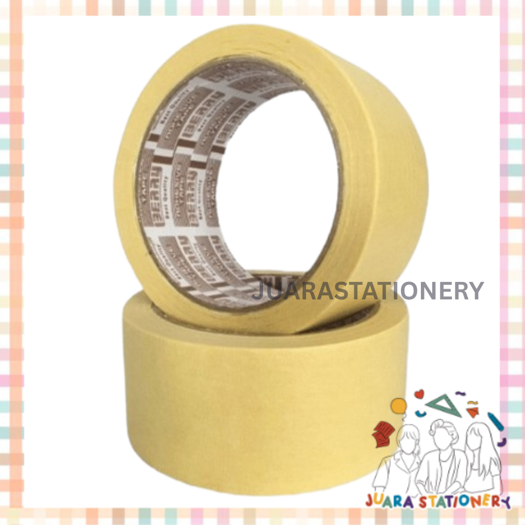 

(274) JUARASTATIONERY Isolasi Kertas Berry 2 inch / Lakban Kertas 2" 48 mm