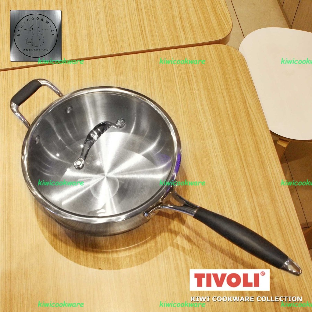 [Defect Sale] Frypan 24cm Frying Pan Wajan Penggorengan Stainless Steel Premium Ekspor Brand Tivoli