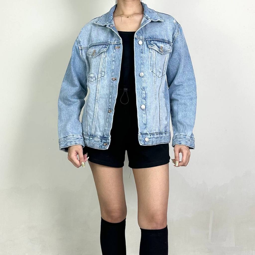 jaket wanita Zara Denim size S 100% original 020525
