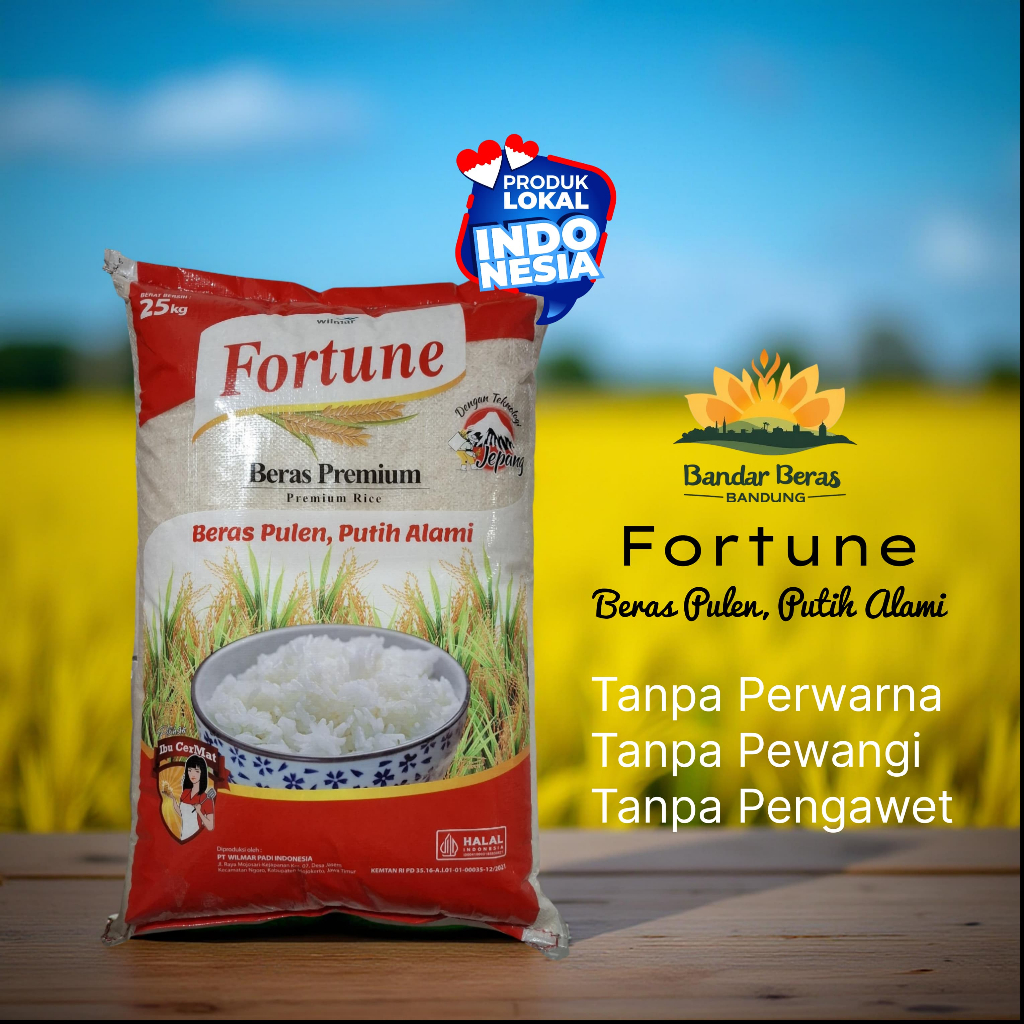 

Beras Fortune Kualitas Premium 25 Kg