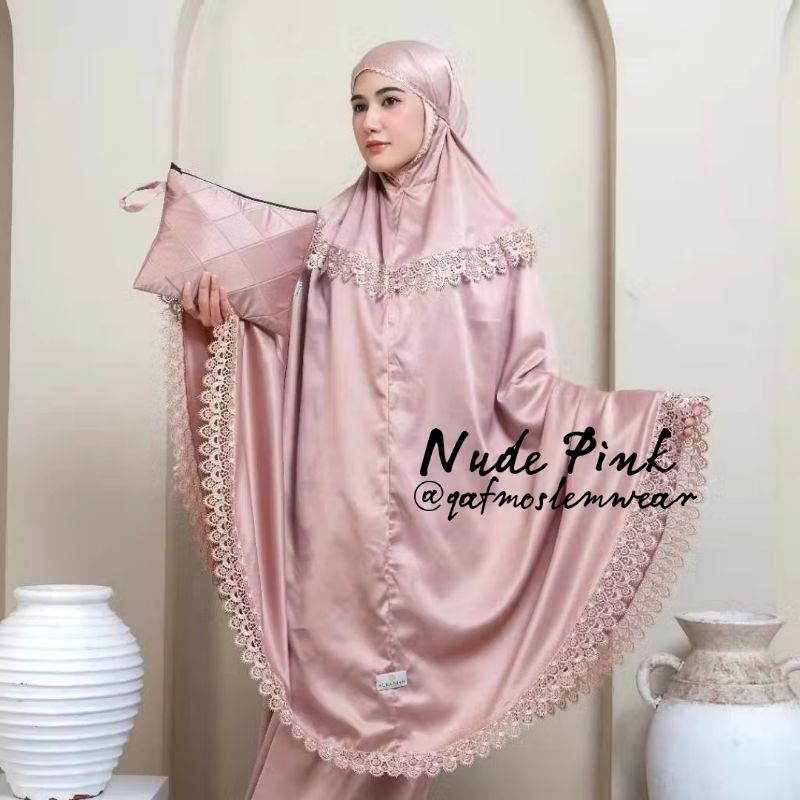 MUKENA RENDA SUTRA VELVET SILK | Mukena Silk Polos Adem Jumbo Mewah Mukena Haji Umroh Murah Premium