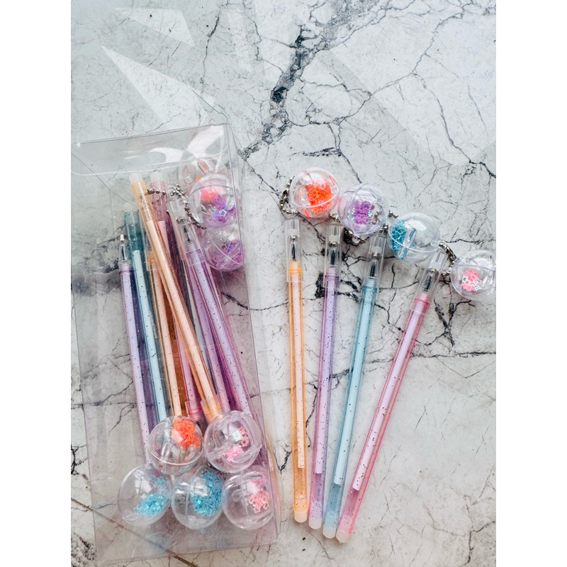 

Pulpen Gel Glitter Ball Polos 99025 / 1pc Pulpen Fancy gliter pen alat tulis sekolah