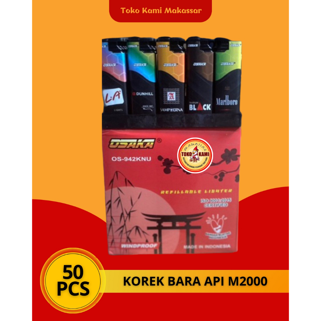 Korek Api Bara M2000 OSAKA WINDPROOF / Tahan Angin MN 942KMB/KNU