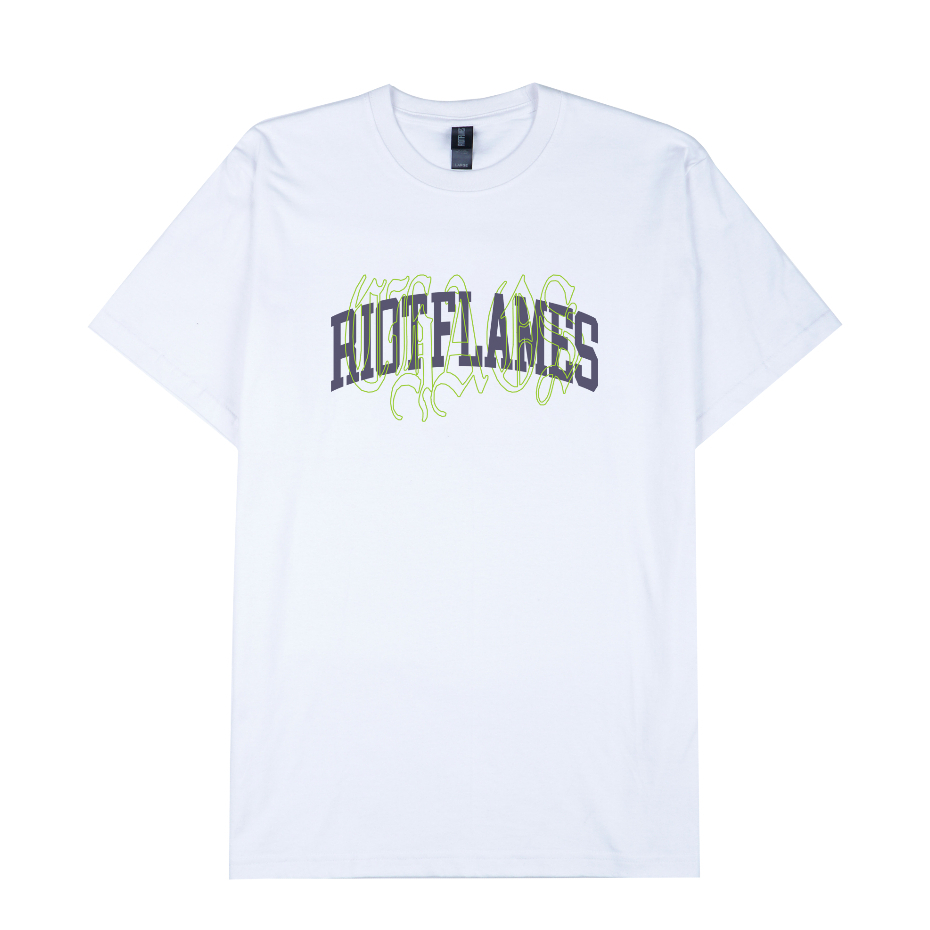 RIOT FLAMES Kaos Pria - ARCH RIOT 4  - White