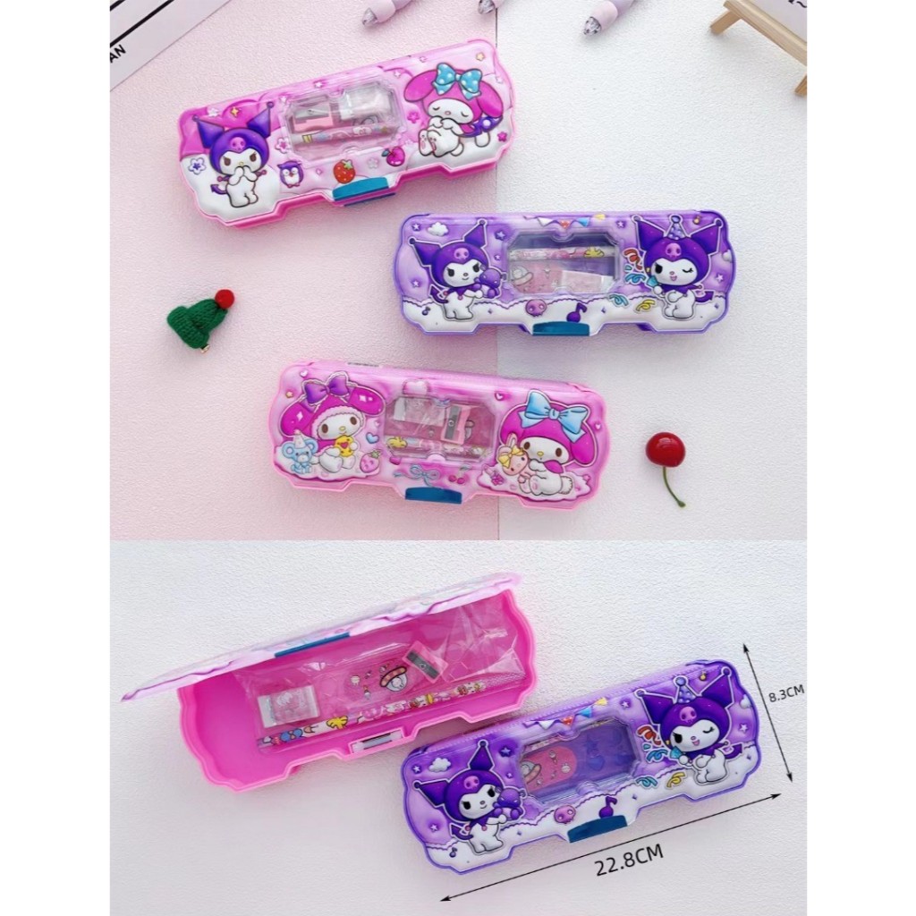 

TEMPAT PENSIL KOTAK PENCIL CASE ada ISI SEGI SANRIO KUROMI MELODY CINNAMOROLL