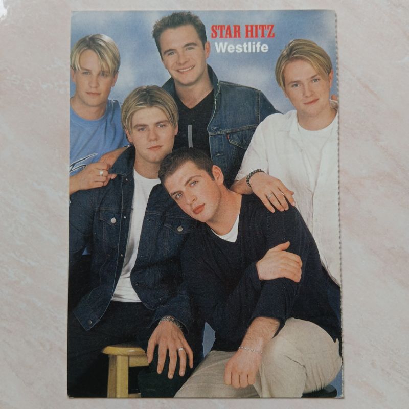 

Kartu Pos Jadul Westlife Hadiah Majalah Star Hitz tahun awal 2000 an - YN2312