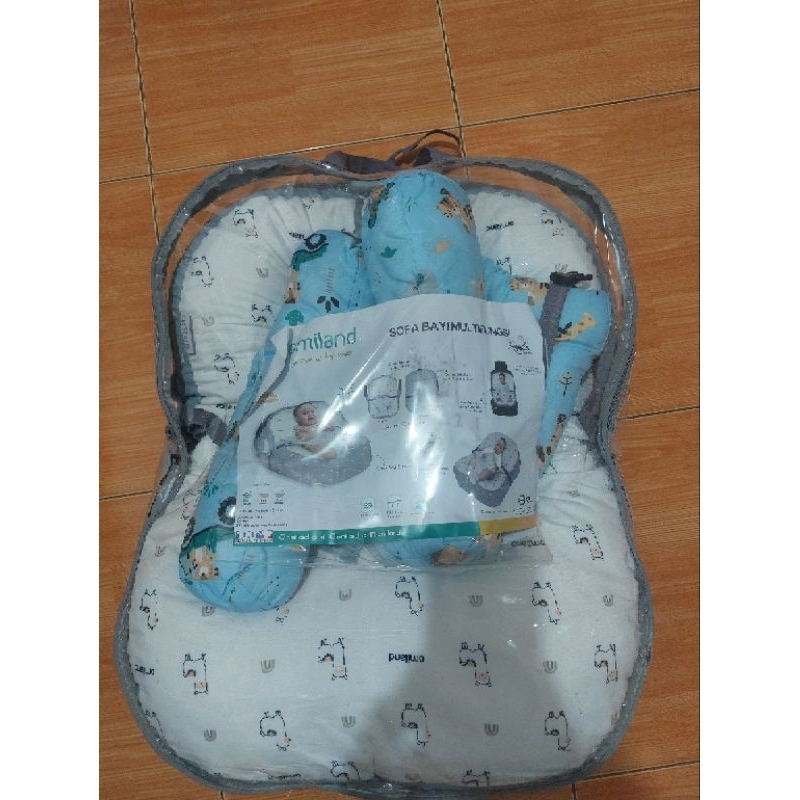 omiland sofa bayi multifungsi seken bekas bantal guling set