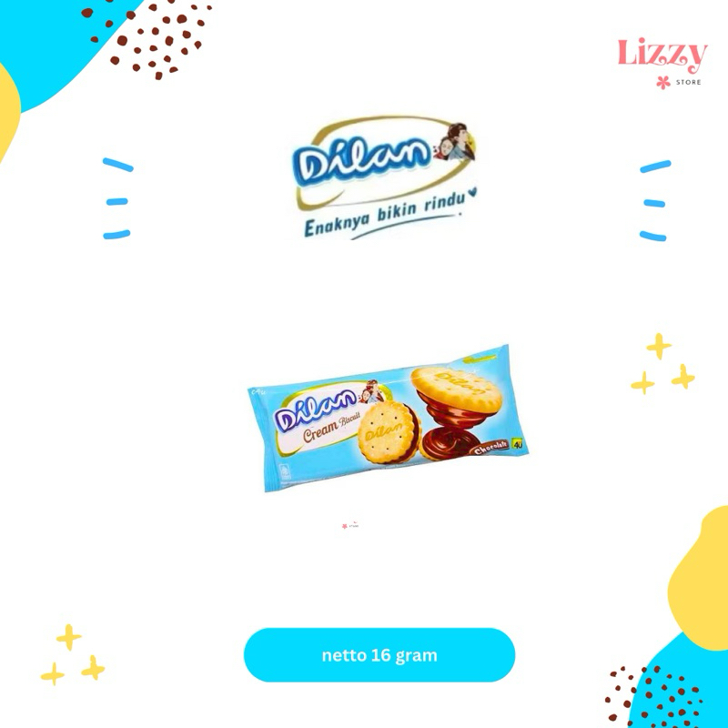

Dilan Biskuit Cream Biscuit Krim Cokelat 16gram
