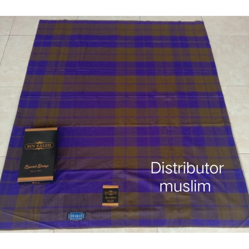 (grosir) sarung sandur merk bin Saleh dewasa motif BHS KDT jadul dua teropong