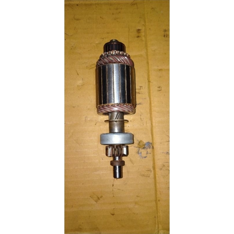 Angker Armature + bendix Dinamo Starter stater kijang 5k avanza xenia lama copotan Ori Denso gigi 8