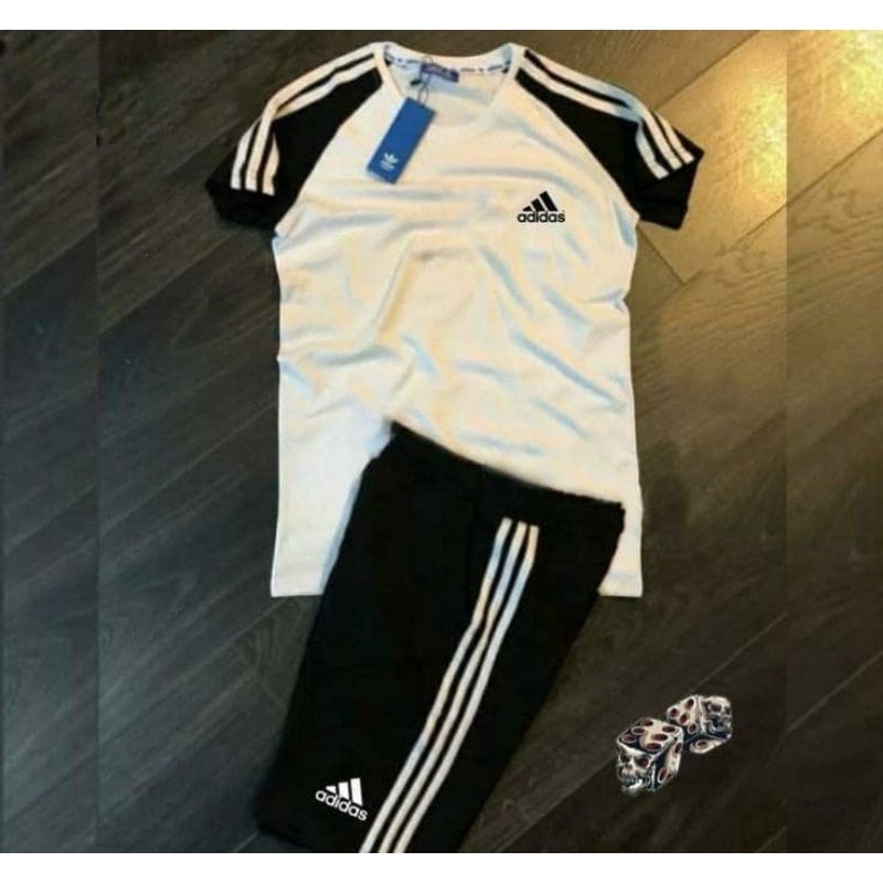 setelan kaos anak kombinasi logo piramida