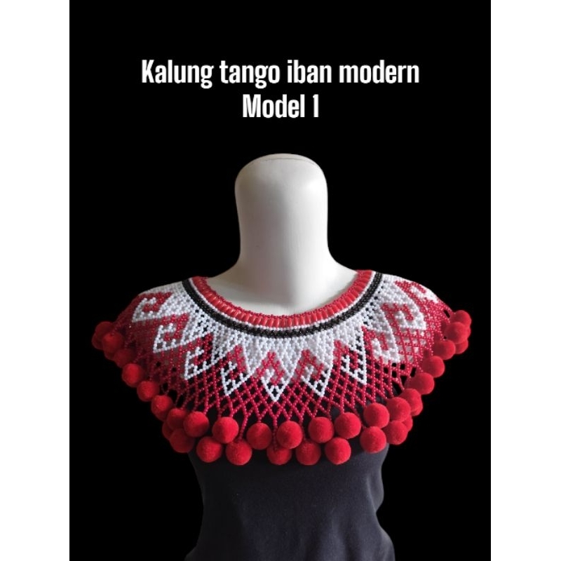 Model 1 - Kalung teratai dayak / kalung dayak / kalung manik dayak / kalung manik manik / kalung day
