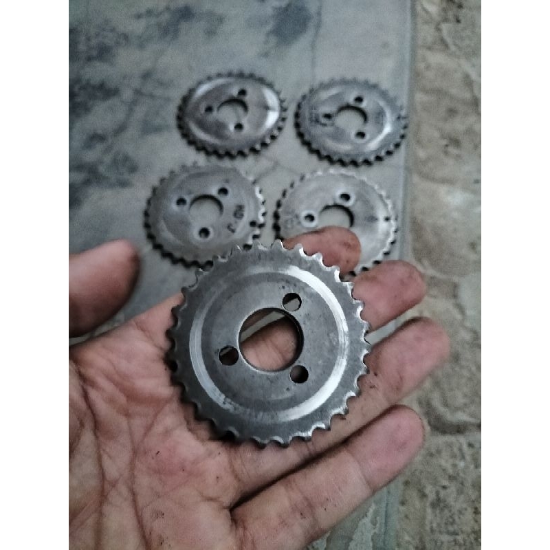 Gigi Ger Gear Timing Noken AS 28 Mata Lobang Baut 3 Mocin Bebek Garuda Bangau Kanzen Viar Jialing To