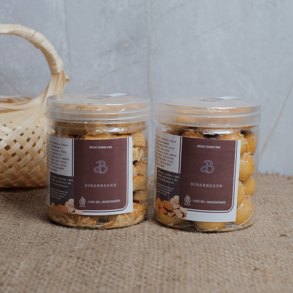 

Paket Bundling Kue Nastar dan Kastengel Keju | Biba snacks hampers kue lebaran halal