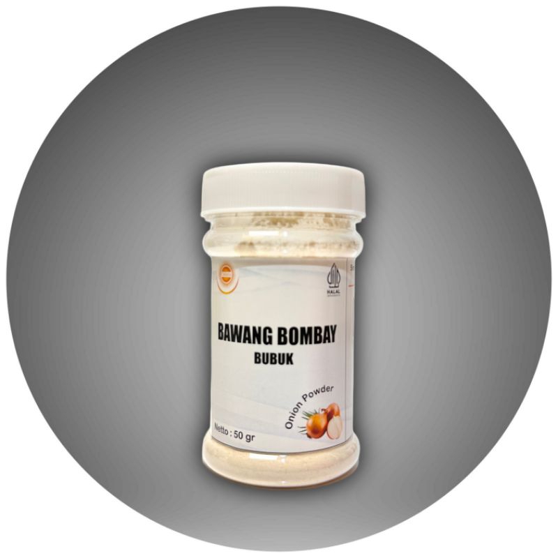 

Bawang Bombay Bubuk 50gr | Onion Powder Premium | Bumbu Masak Praktis & Aromatik | Tanpa Pengawet